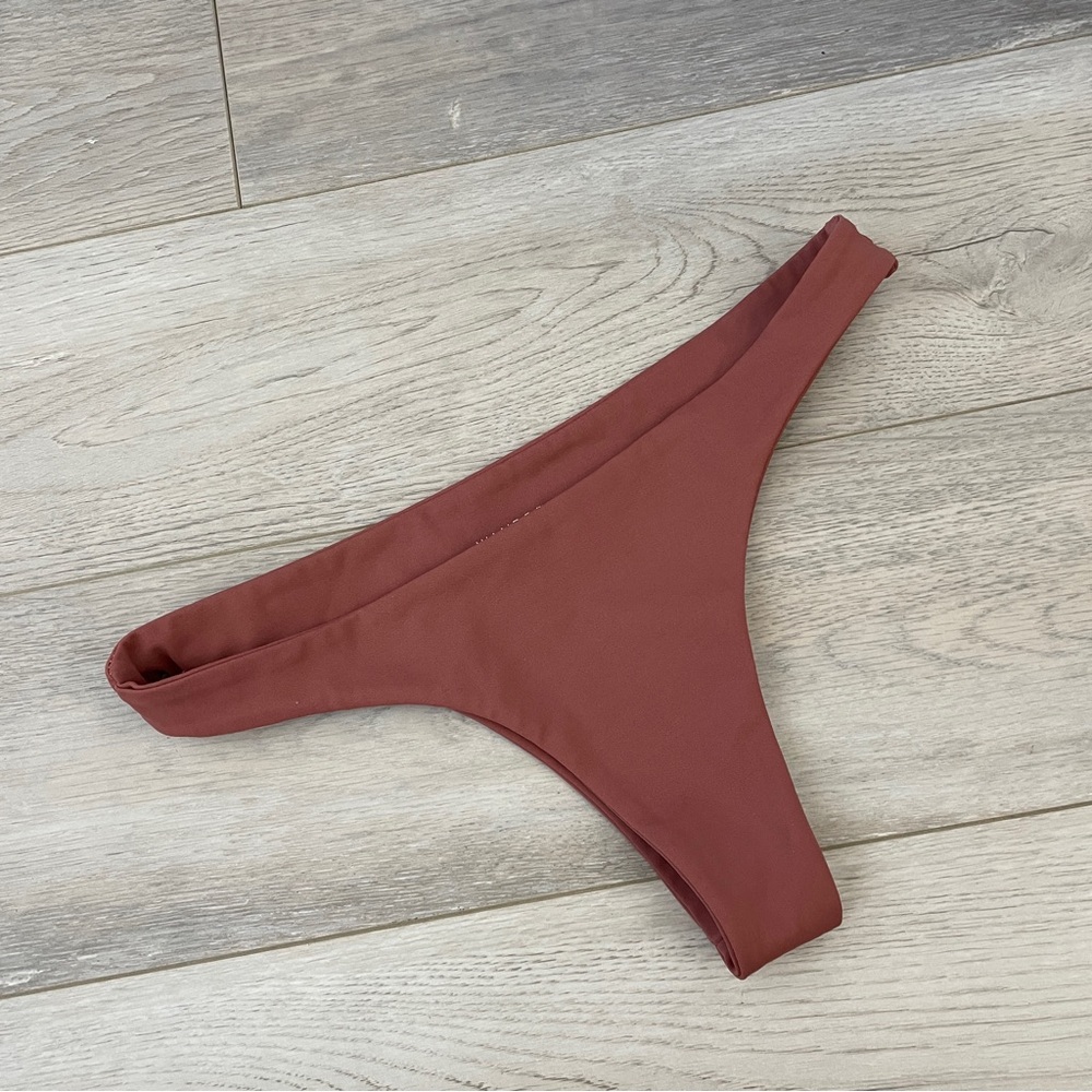 Wanderlust Bikini Bottoms thong cheeky swim womens Red (small) beach summer